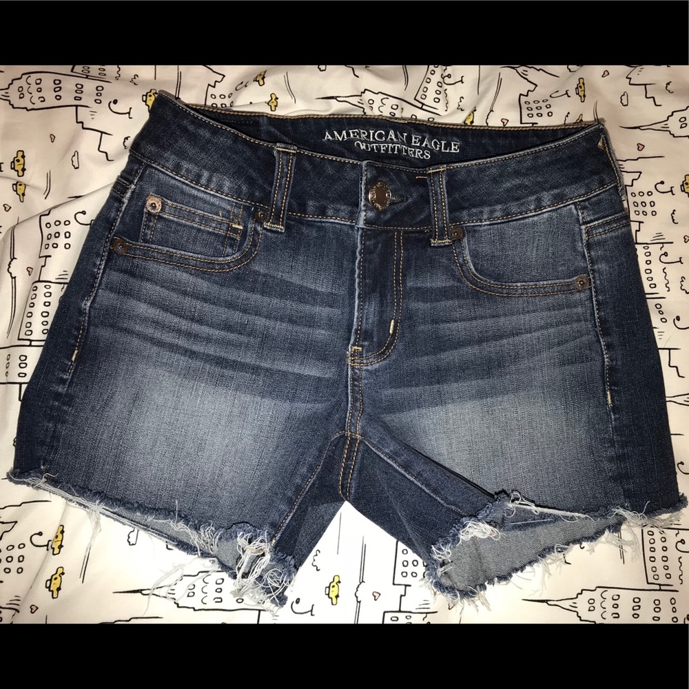 American Eagle | Dark Wash Jean Shorts 0 BNWOT